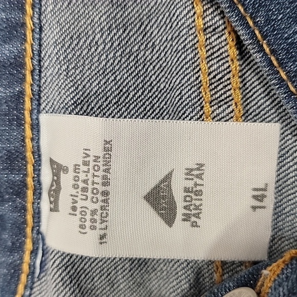 Levi's Size 14L. Boot Cut 515 Blue Jeans, Mid-Rise, Medium Wash, EUC - Picture 4 of 13